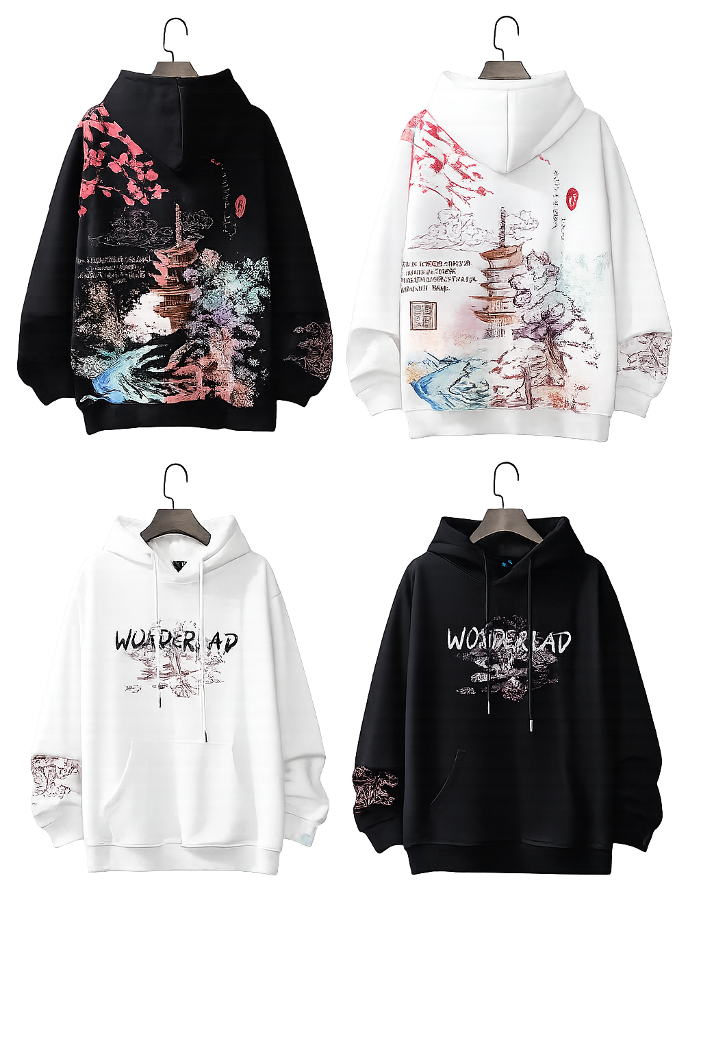 Men's Harajuku-Inspired Streetwear Hoodie