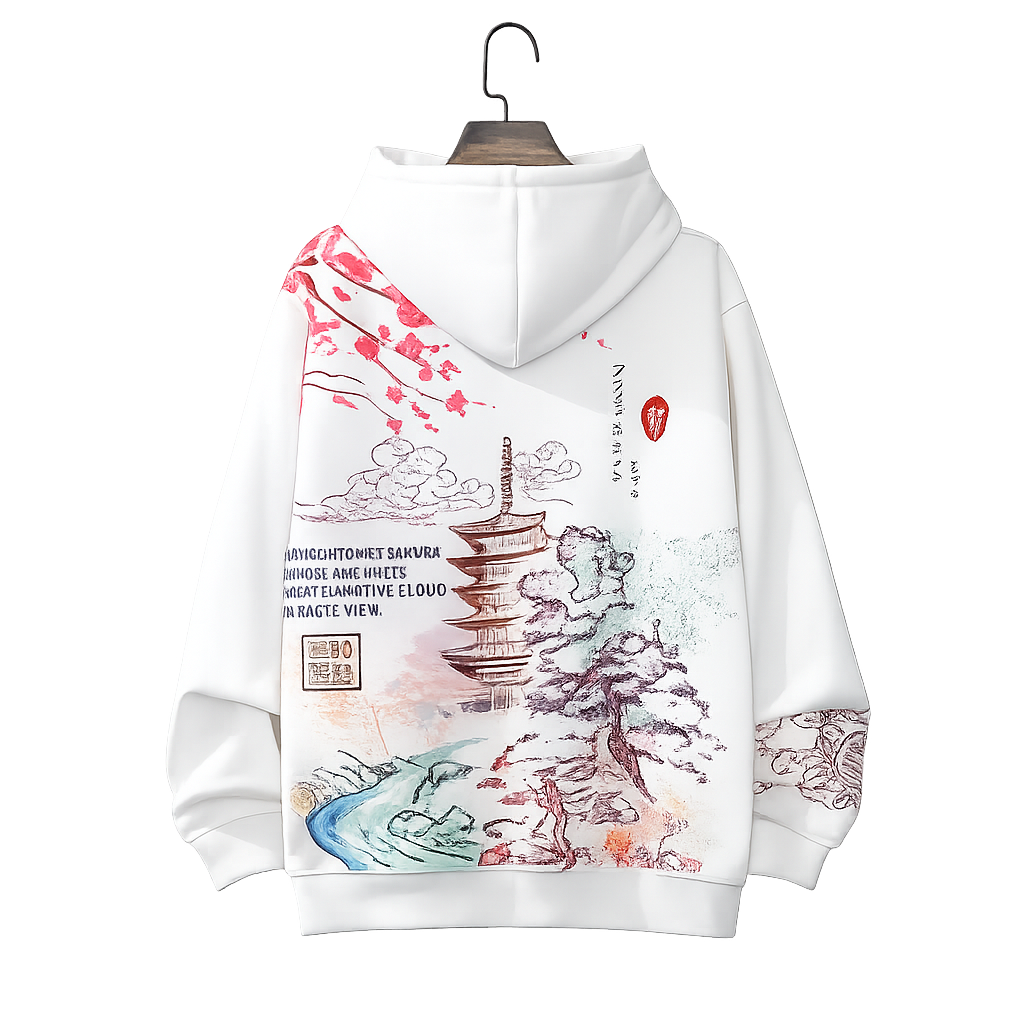 Men's Harajuku-Inspired Streetwear Hoodie