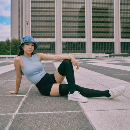 Hoodie up! Streetwear stockings