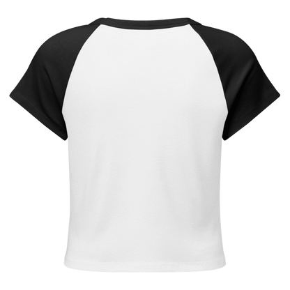 Women's Cultural x Streetwear Graffiti Logo Micro Rib Raglan Baby Tee