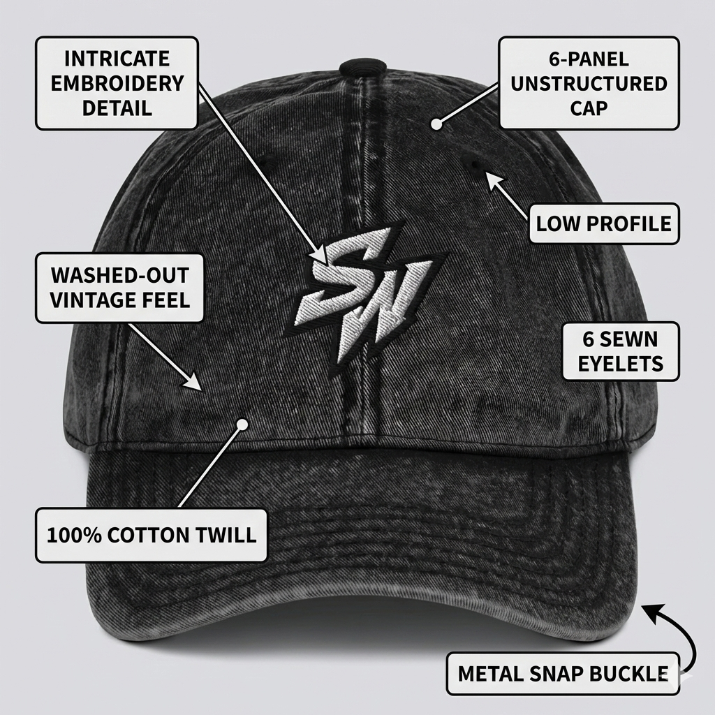 Unisex Hoodie Up™ Signature Vintage Dad Cap