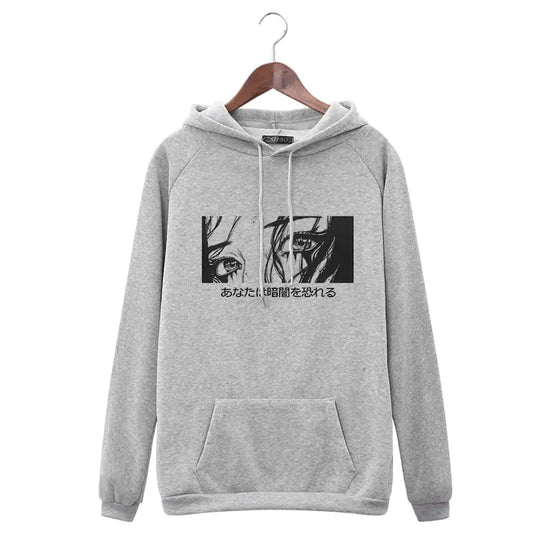 🔥 Hoodie Up “Silent Tears” Anime Hoodie 🖤